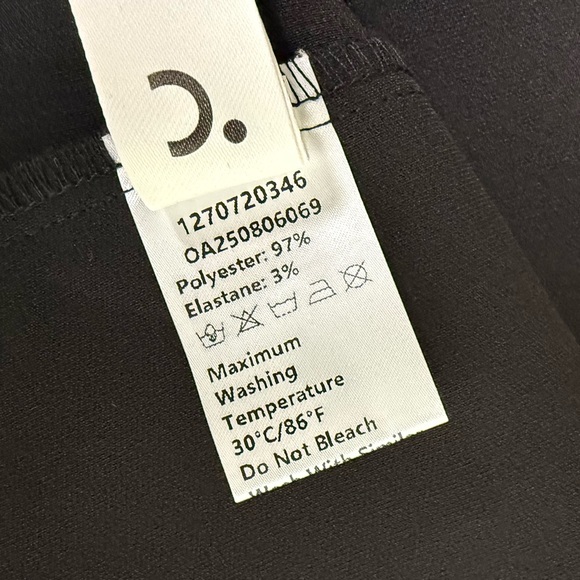 Commense Black Lace Sleeve A-Line Mini Dress Sheer Long Sleeve NWT XL - Picture 8 of 9